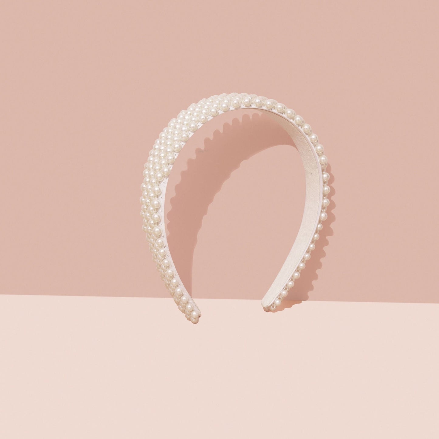 White pearl headband